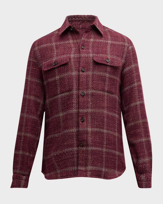 Mens Windowpane Overshirt Product Image