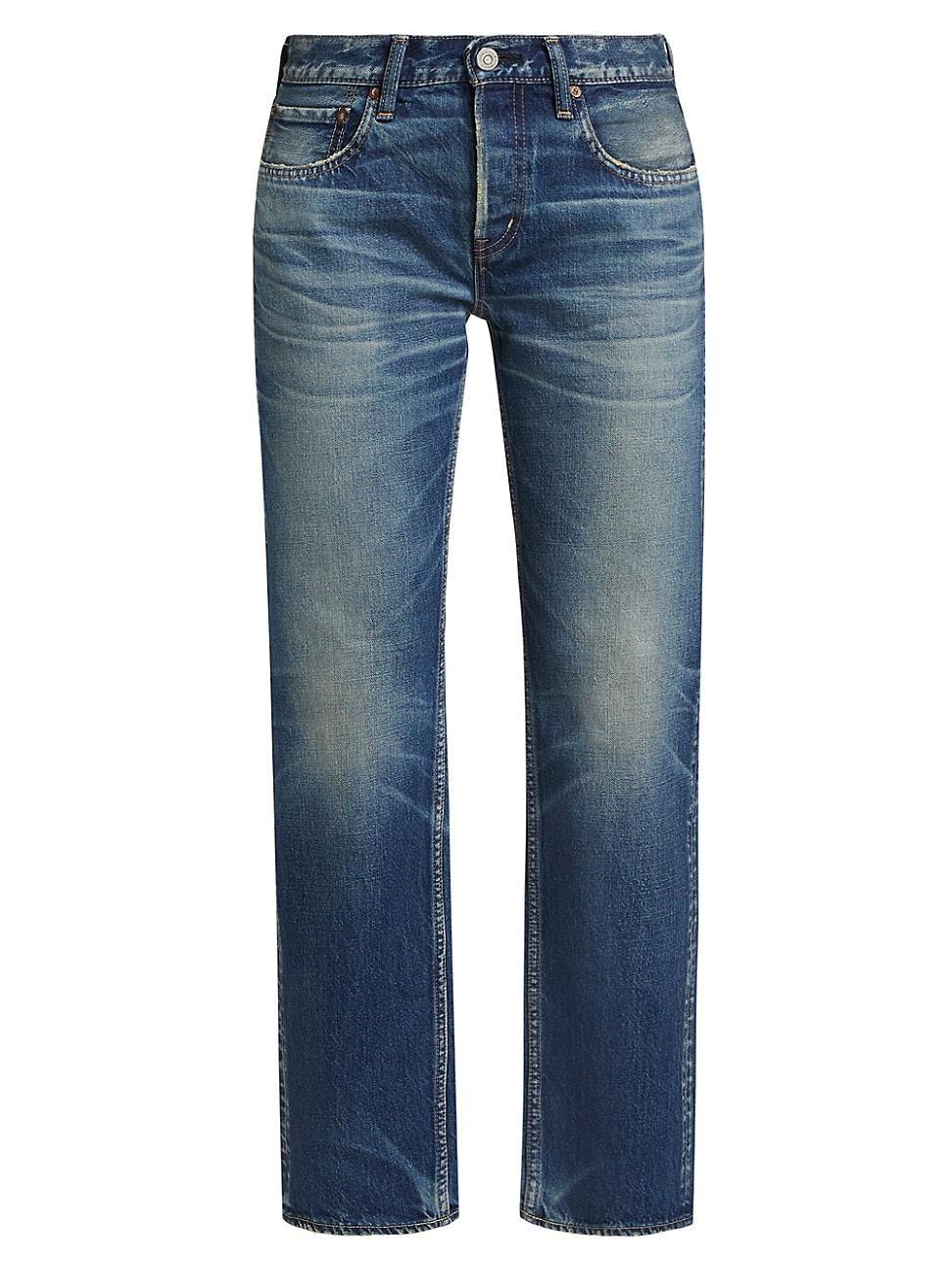 Womens Minneola Denim Straight-Leg Cropped Jeans Product Image