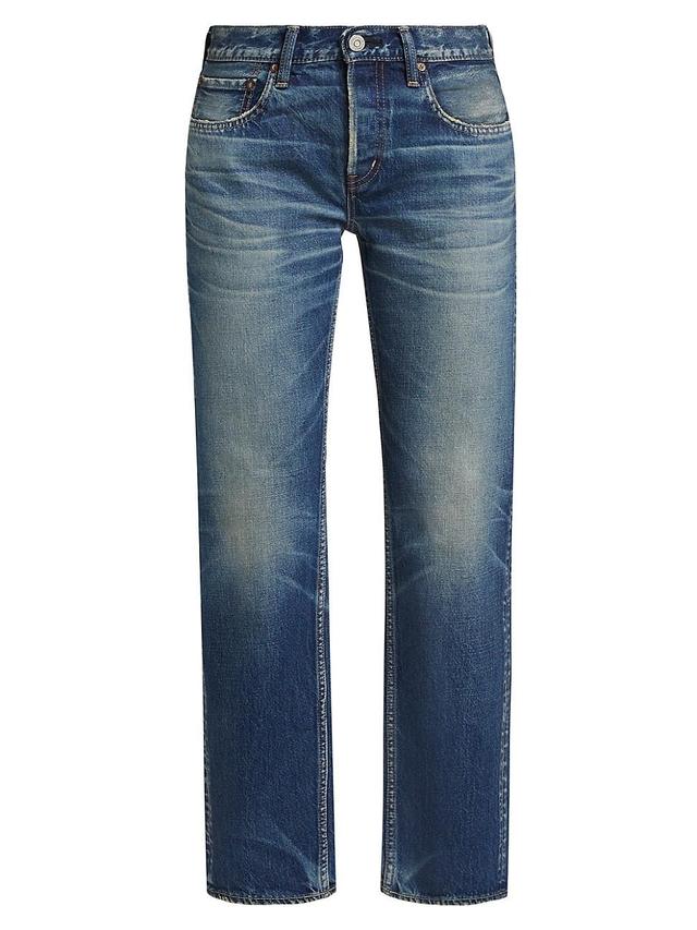 Womens Minneola Denim Straight-Leg Cropped Jeans Product Image