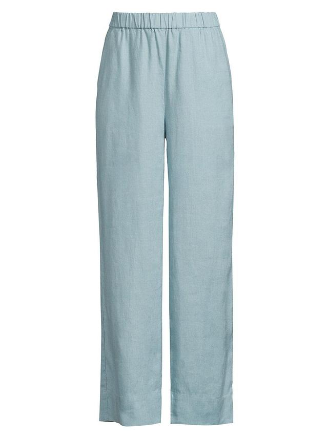 Eileen Fisher Linen Wide Leg Pants Product Image