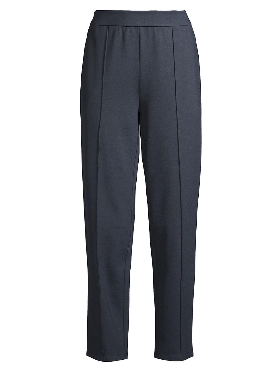 Tapered Pintuck Flex Ponte Ankle Pants Product Image