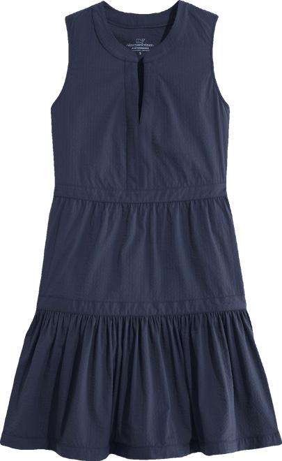 Harbor Seersucker Tiered Dress Product Image