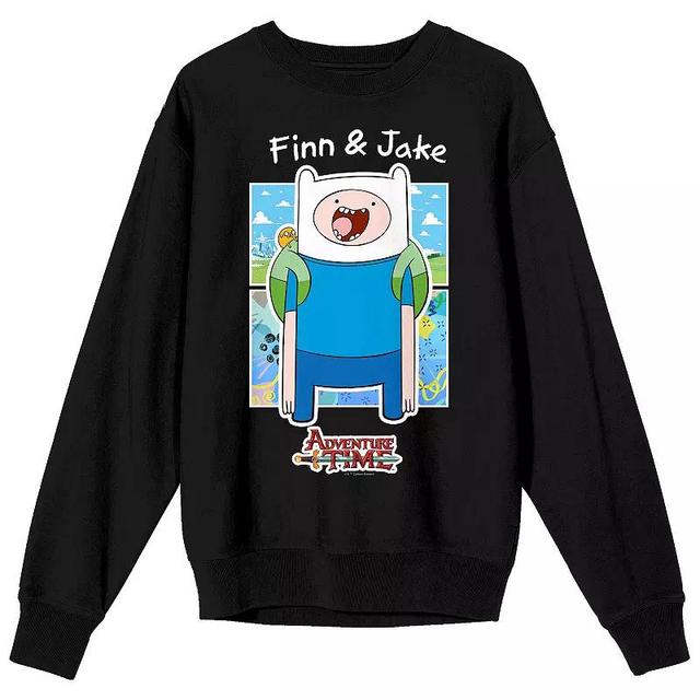 Mens Adventure Time Finn & Jake Long Sleeve Graphic Tee Product Image