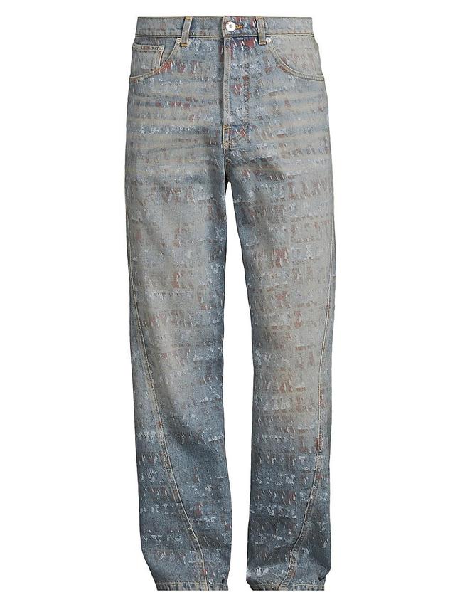 Mens Lanvin Lab x Future Logo Twisted Five-Pocket Jeans Product Image