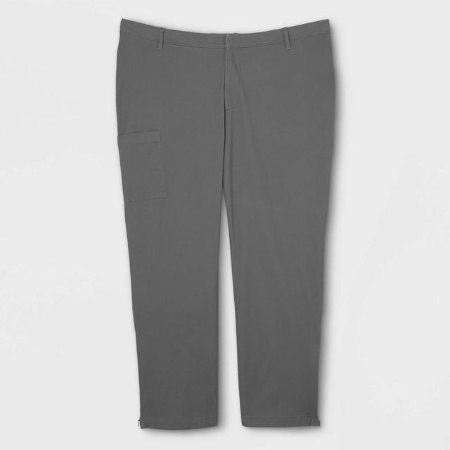 Mens Big & Tall Slim Straight Fit Adaptive Chino Pants - Goodfellow & Co Thundering Gray 48x32 Product Image