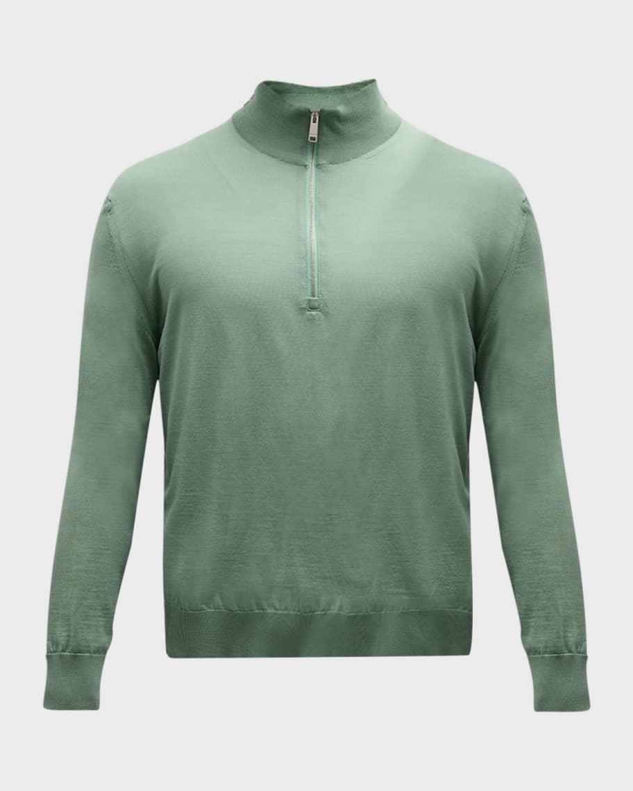 Men's Wool Quarter-Zip Sweater Product Image