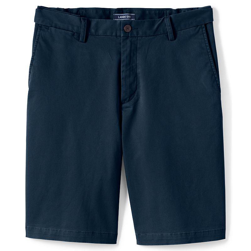 Big & Tall Lands End 11-Inch Comfort-Waist Knockabout Chino Shorts, Mens Grey Product Image