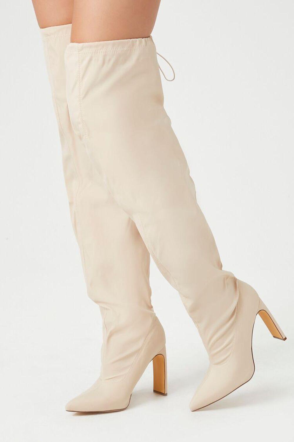 Drawstring Over-the-Knee Boots | Forever 21 Product Image