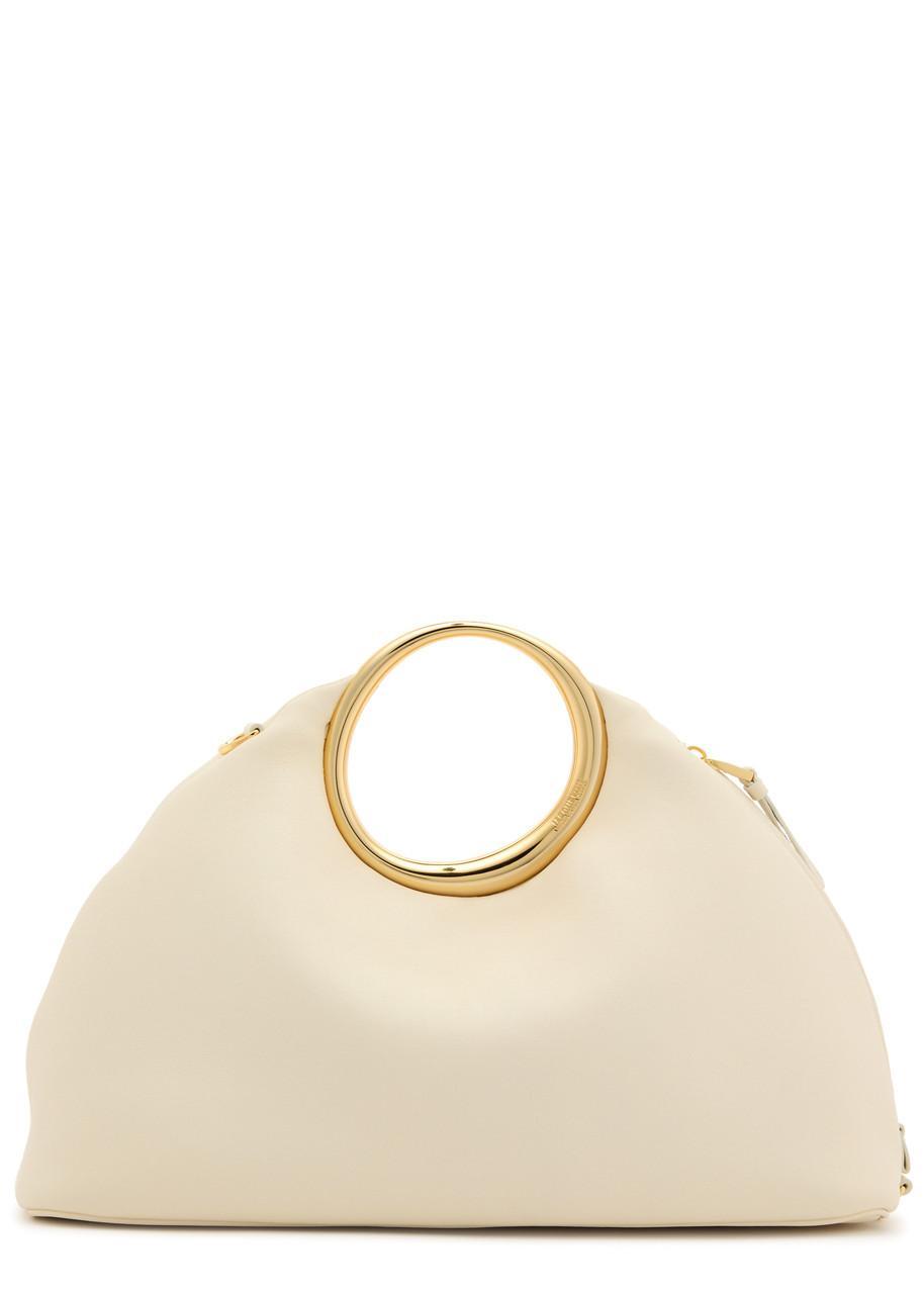 JACQUEMUS Le Calino Leather Bag In White Product Image