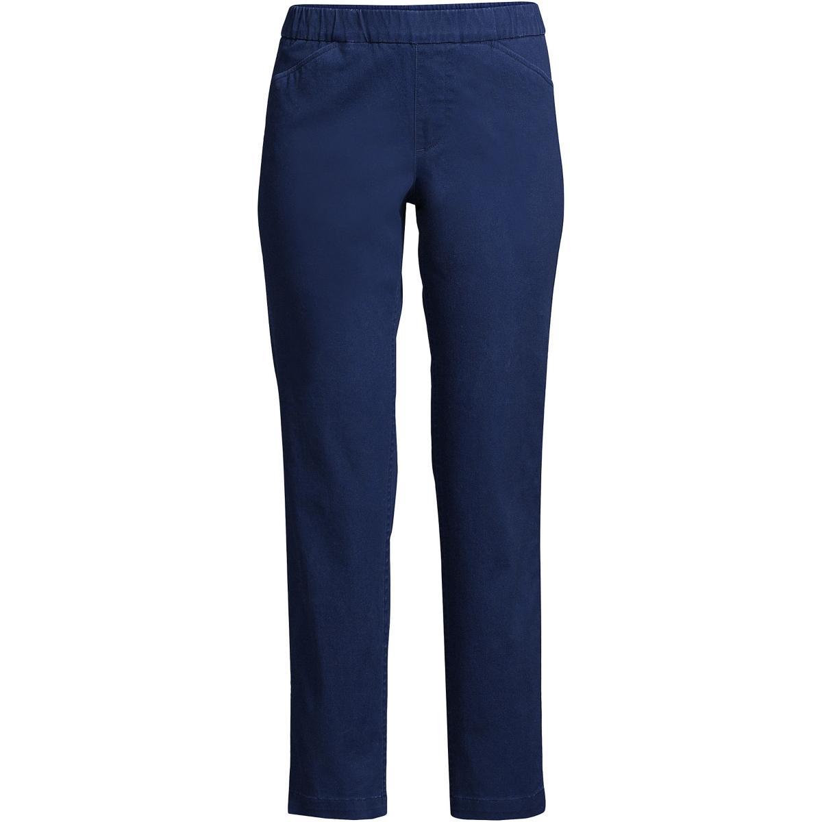 Womens Lands End Pull-On Chino Crop Pants Product Image