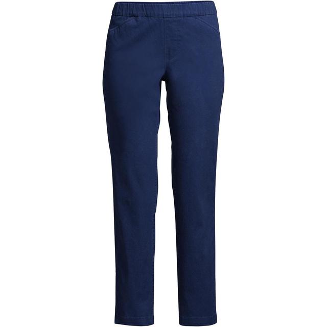 Lands End Womens Mid Rise Pull On Chino Crop Pants Product Image