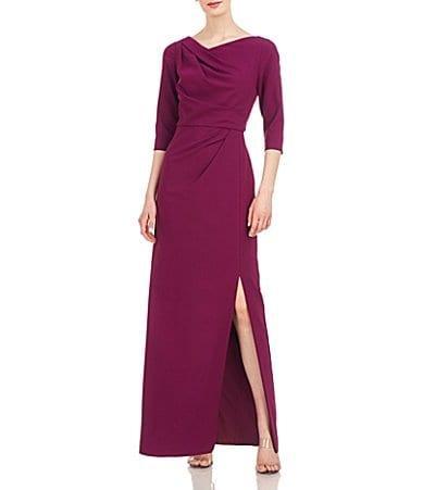 Womens Margerite Pleated Column Gown Product Image