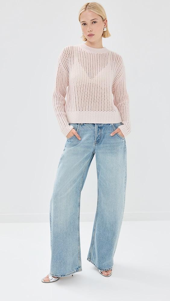 Sablyn Marci Cashmere Pullover with Open Stitch | Shopbop Product Image