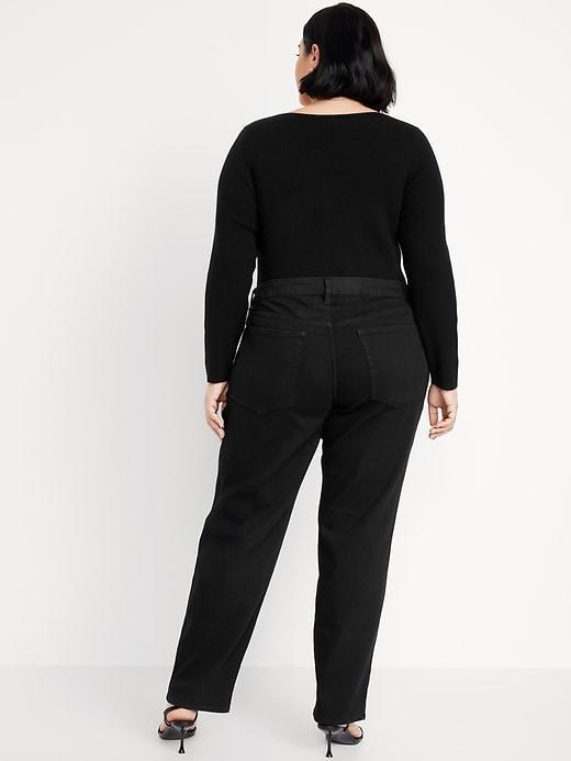 High-Waisted Wow Loose Jeans Product Image