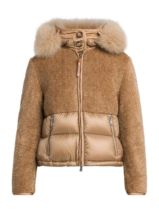 Womens Teddy Short Down Jacket Product Image