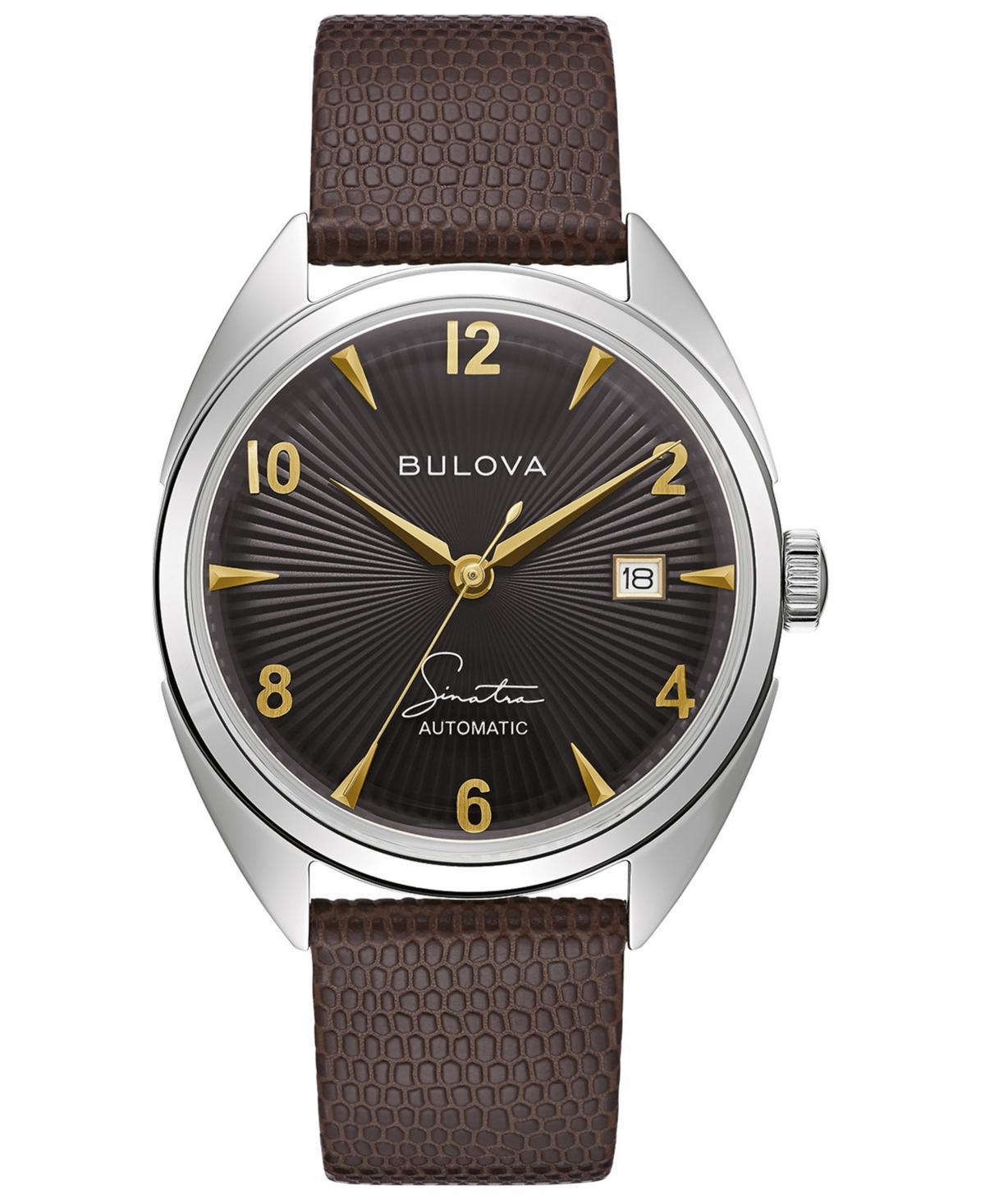 Men's Bulova Frank Sinatra 'Fly Me To The Moon' Collection Strap Watch with White Dial (Model: 96B347) Product Image