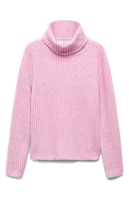 MANGO - Turtleneck knitted sweater pinkWomen Product Image