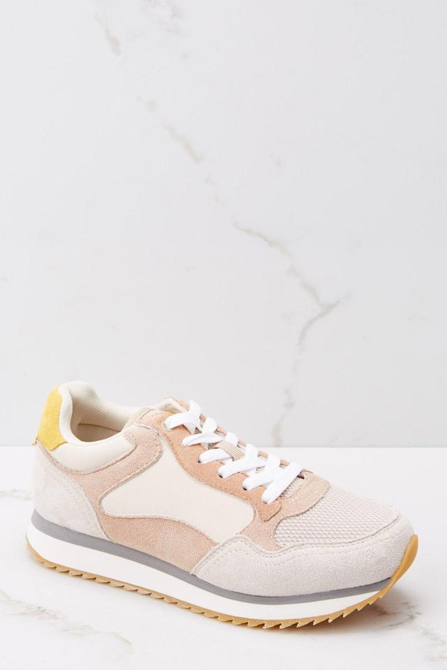 It's A Necessity Taupe Sneakers Beige Product Image