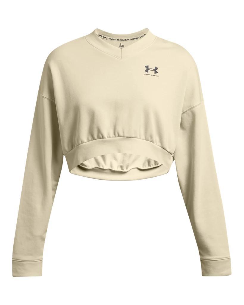 Women's UA Rival Terry Oversized Crop Crew Product Image