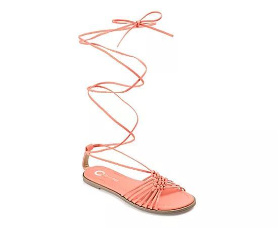 Journee Collection Womens Jess Tie-Up Sandals Product Image