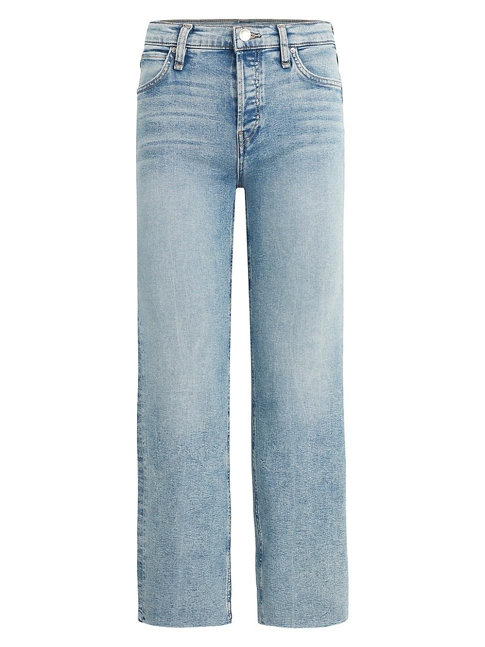 Womens Rosie High-Rise Straight Jeans Product Image