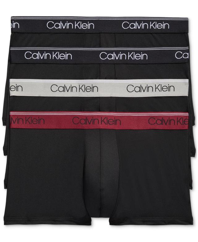 Calvin Klein Mens 3+1 Value Pack Micro Stretch Low-Rise Trunks Product Image