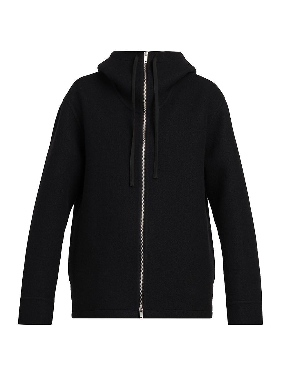 Mens Wool Zip Hoodie Product Image