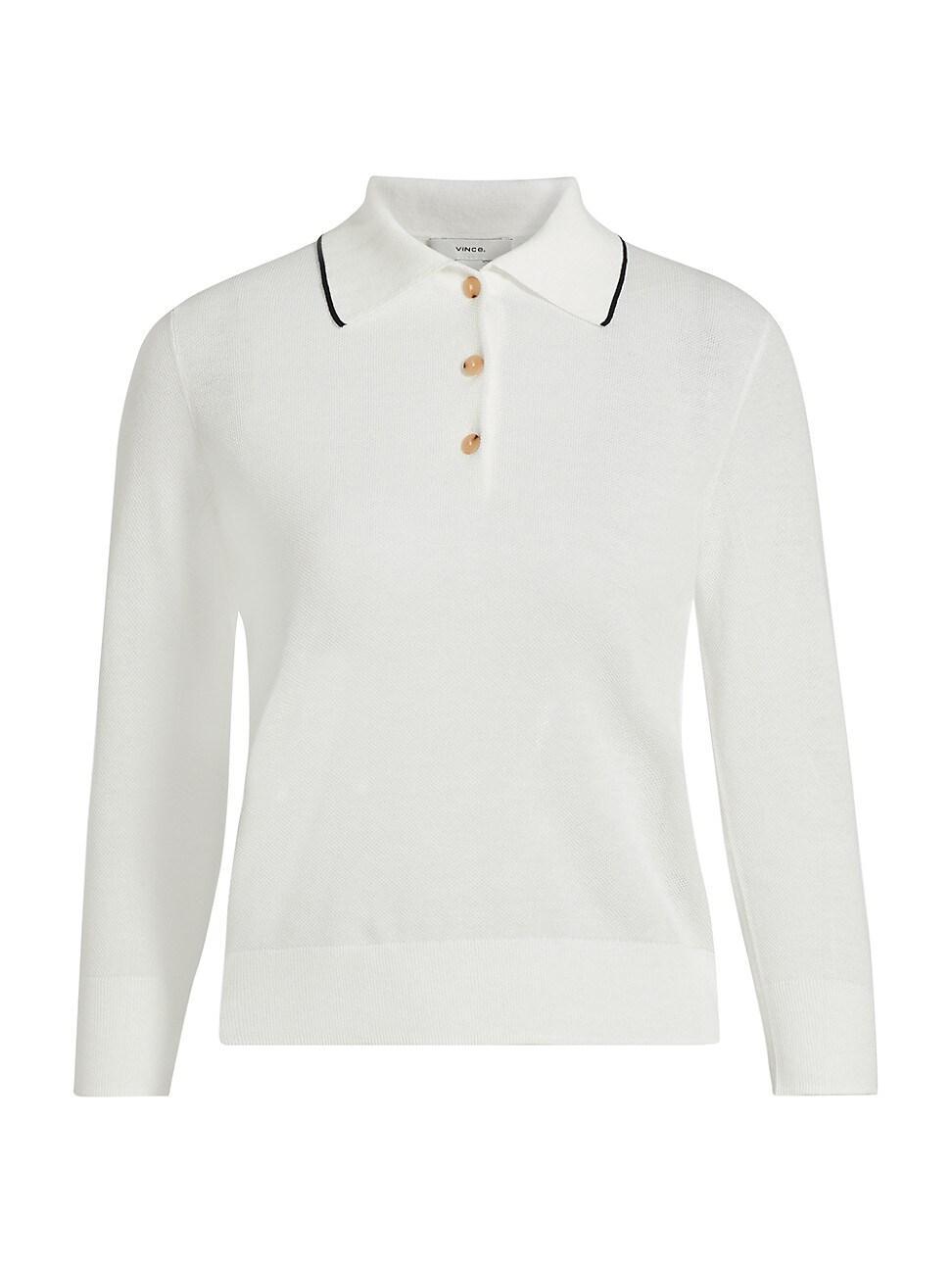 Womens Pique Cotton Polo Top product image