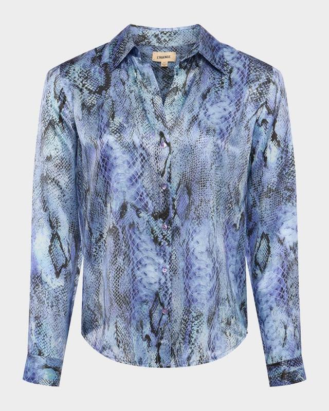 Tyler Snake Silk Blouse Product Image