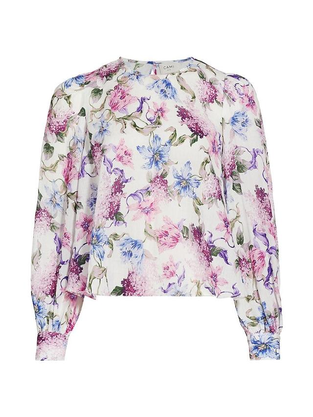 Womens Vivi Long-Sleeve Floral Top Product Image