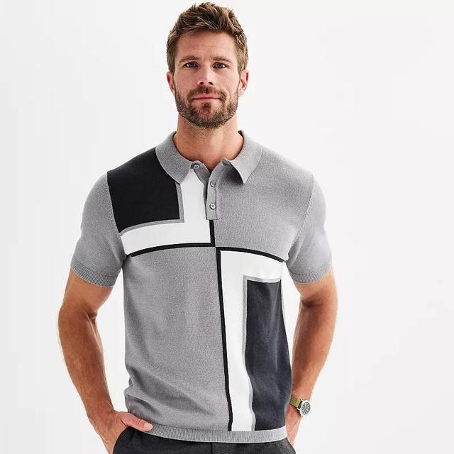 Mens Apt. 9 Color Block Sweater Polo Product Image