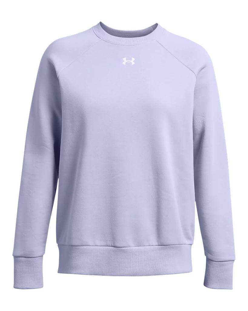 Womens UA Rival Fleece Crew Product Image