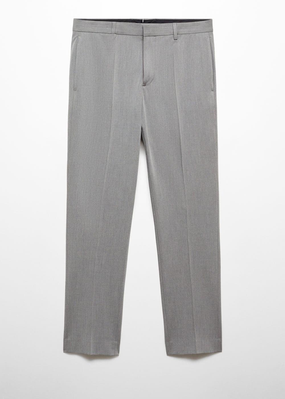 MANGO MAN - Stretch fabric super slim-fit suit pants greyMen Product Image