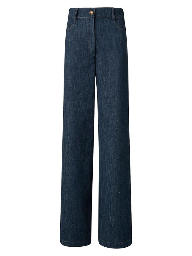 Womens Cooper Cotton-Wool Wide-Leg Jeans Product Image