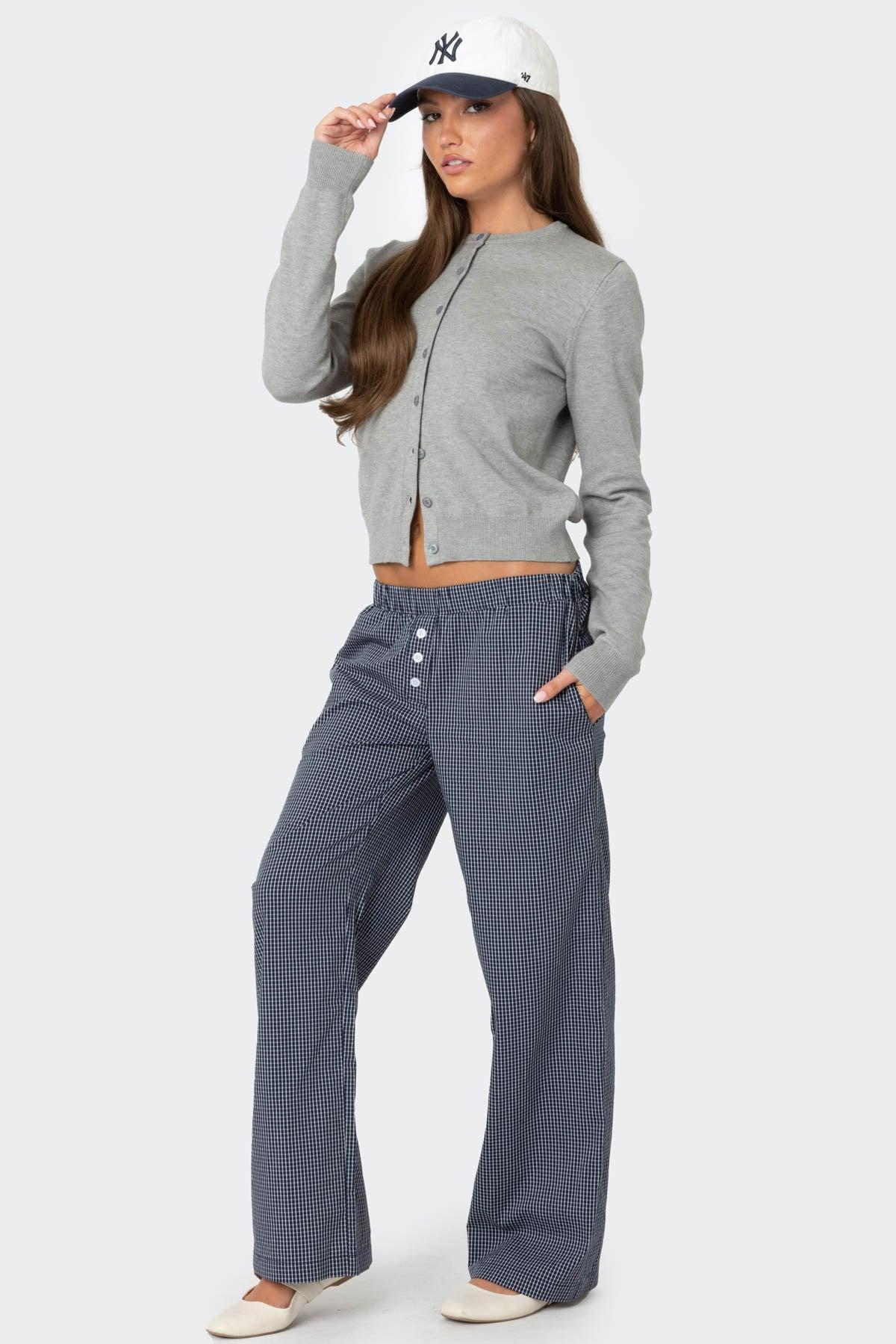 Ellery Checkered Pants Product Image