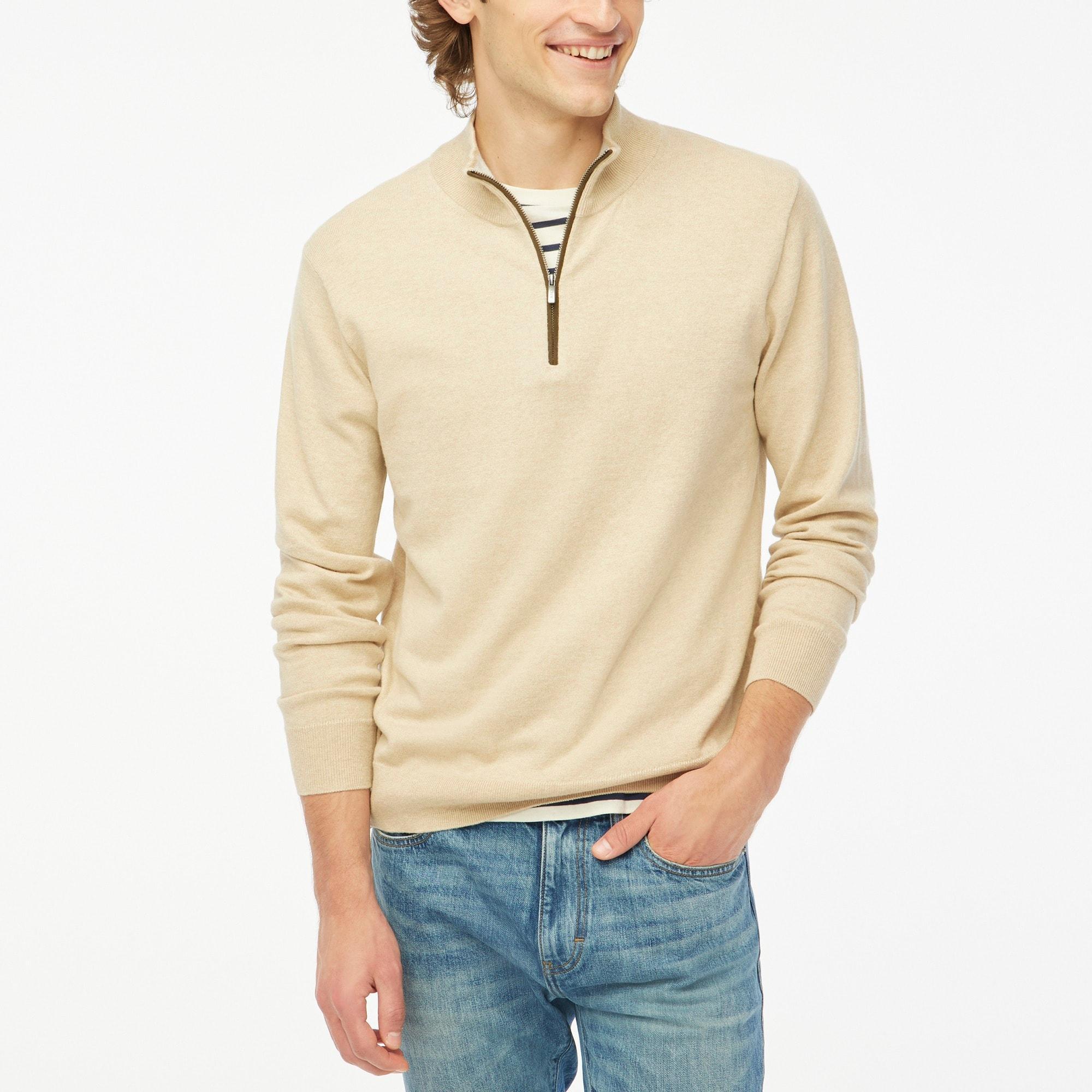 Cotton-blend half-zip Product Image