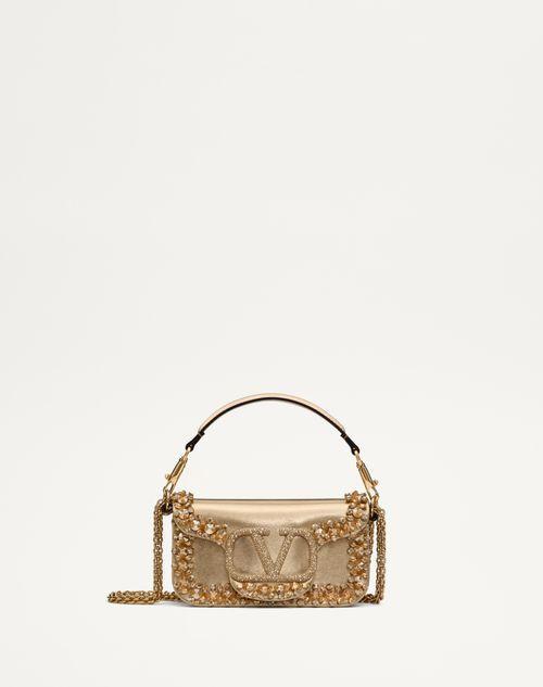 VALENTINO GARAVANI LOCÒ SMALL EMBROIDERED SHOULDER BAG Product Image