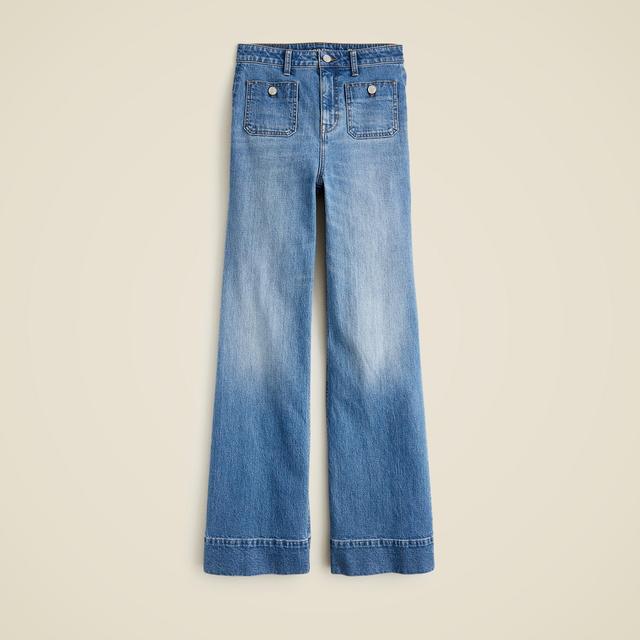 High-rise sailor denim trouser in 1996 semi-stretch Product Image