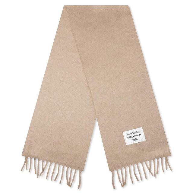 Fringe Alpaca Scarf - Camel Beige Male Product Image