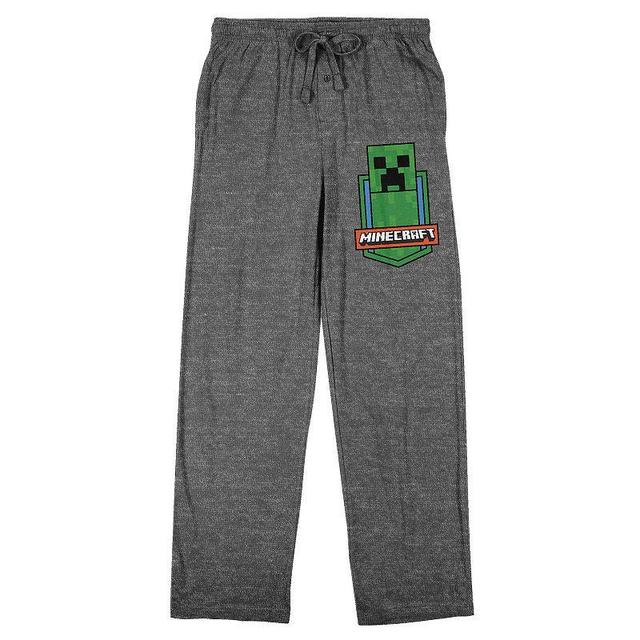 Mens Minecraft Creeper Badge Sleep Pants Product Image