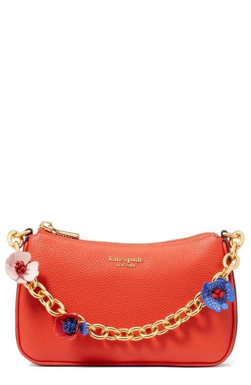 Kate Spade New York small jolie floral convertible leather crossbody bag Product Image