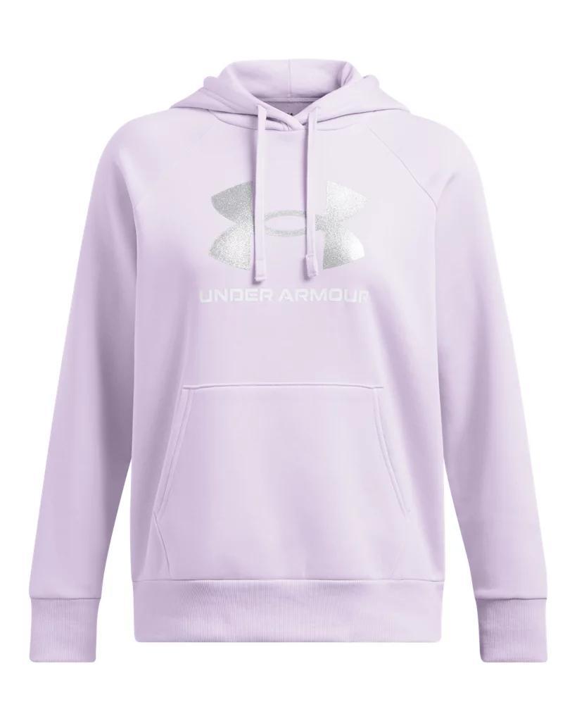 Women's UA Rival Fleece Glitter Big Logo Hoodie Product Image