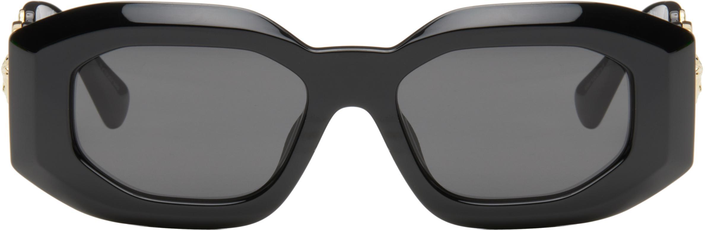 VERSACE Black Maxi Medusa Biggie Sunglasses Product Image