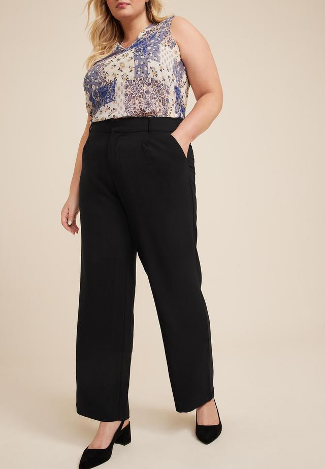 Maurices Plus Size Women's Idealist High Rise Wide Leg Dress Pants - 16W Product Image