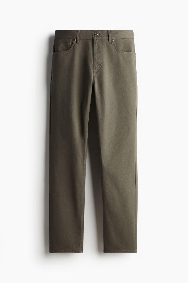 Slim Fit Cotton Twill Pants Product Image