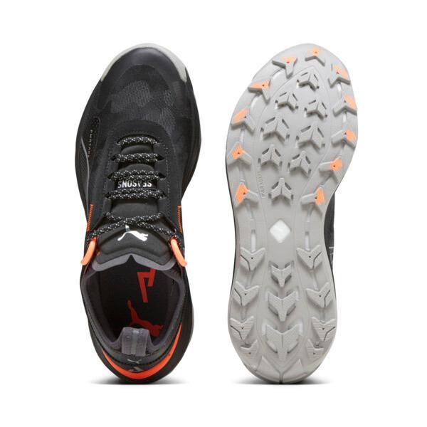 PUMA SEASONS Voyage NITROâ¢ 3 GORE-TEXÂ® Men's Trail Running Shoes in Black/Neon Sun Product Image