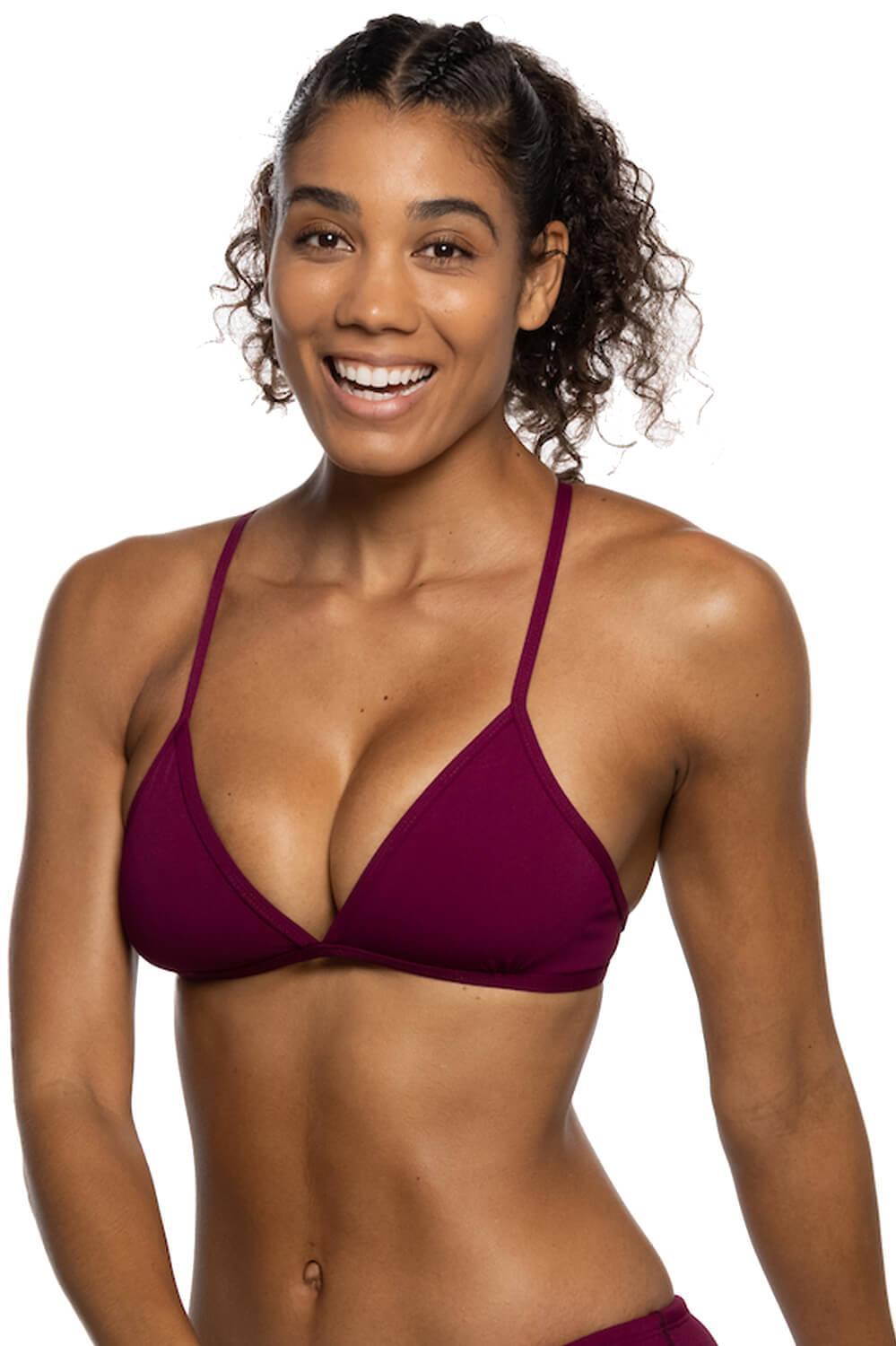 Triangle Bikini Top - Cabernet Female Product Image