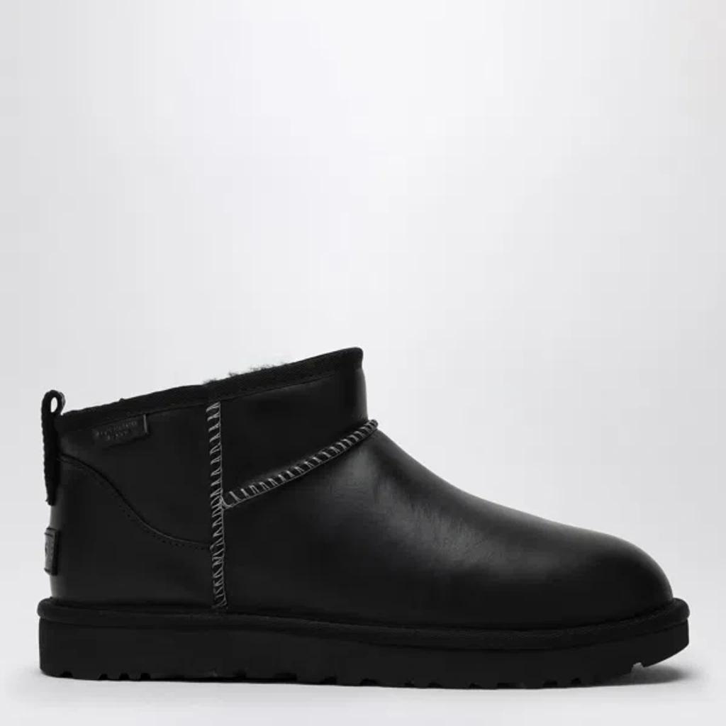 Classic Ultra Mini Leather Boots In Black product image