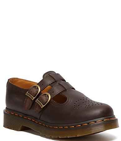 Dr. Martens Womens 8065 Mary Jane Crazy Horse Leather Shoes Product Image