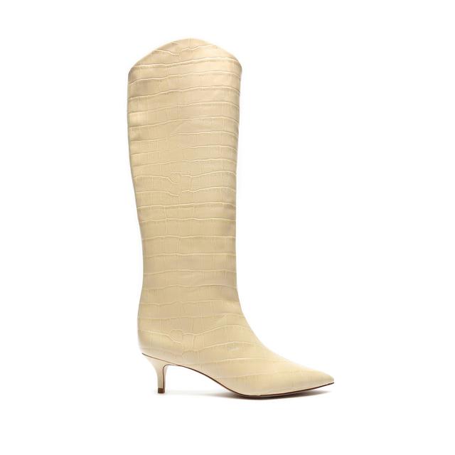 Maryana Lo Crocodile-Embossed Leather Boot Female Product Image